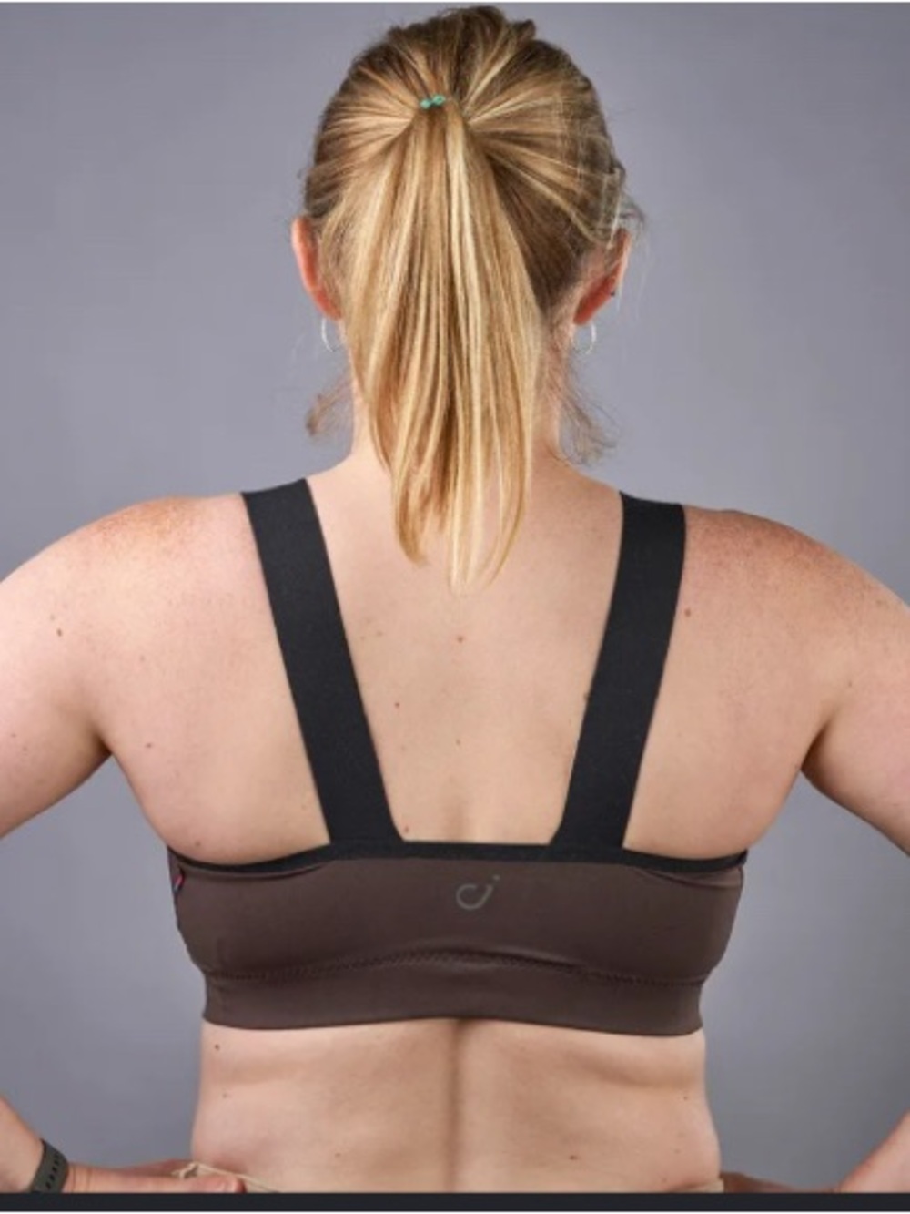 Women's Brown Sports Bra top lightweight breathable cycling VELOCIO XL - Picture 2 of 6